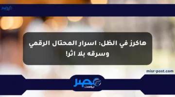 هاكرز في الظل: أسرار المحتال الرقمي وسرقة بلا أثر!